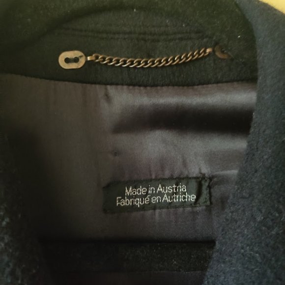 Womens 42 Steinbock Cashmere And Wool Made In Austria Trenchcoat - Picture 2 of 4